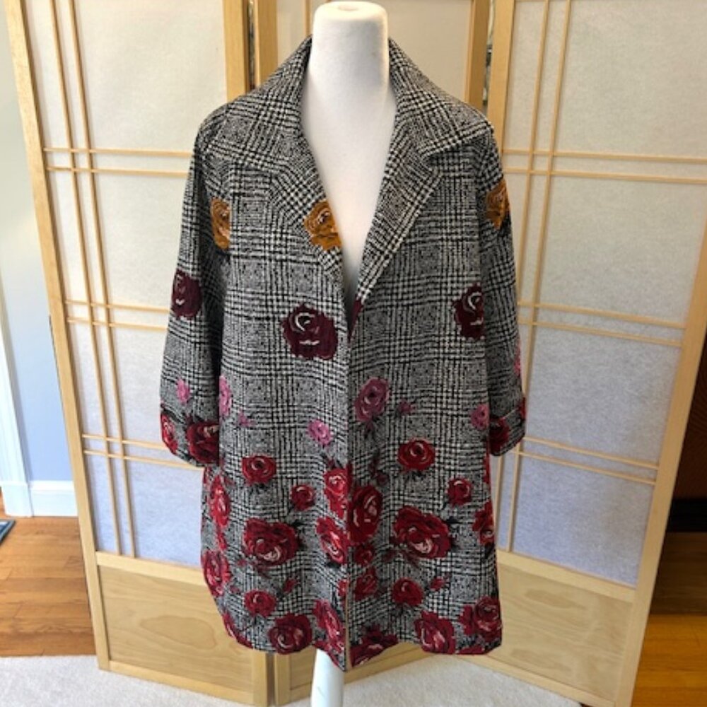 Caroline Rose Floral Jacket - Size S